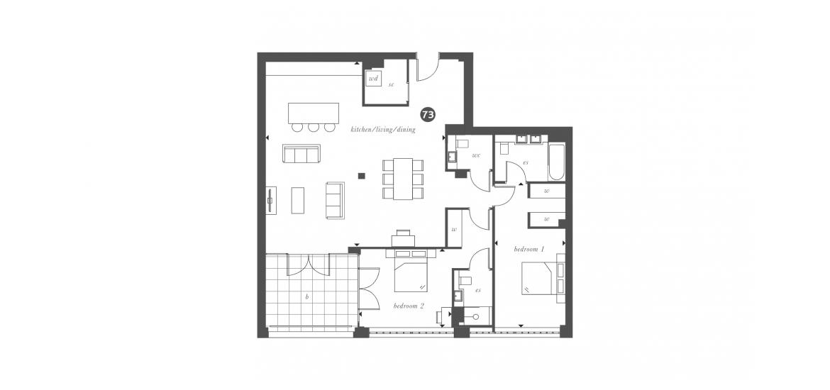 LONDON SQUARE BERMONDSEY 1302 SQ.FT PLOT 73