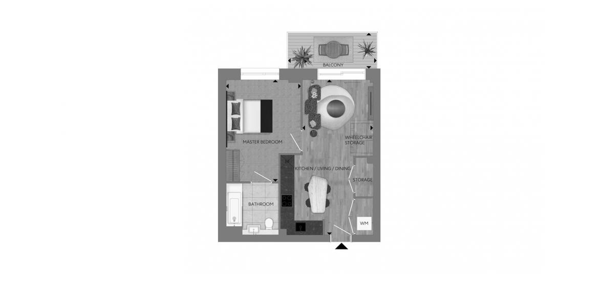 CHELSEA BOTANICA 624 SQ.FT 1BDR