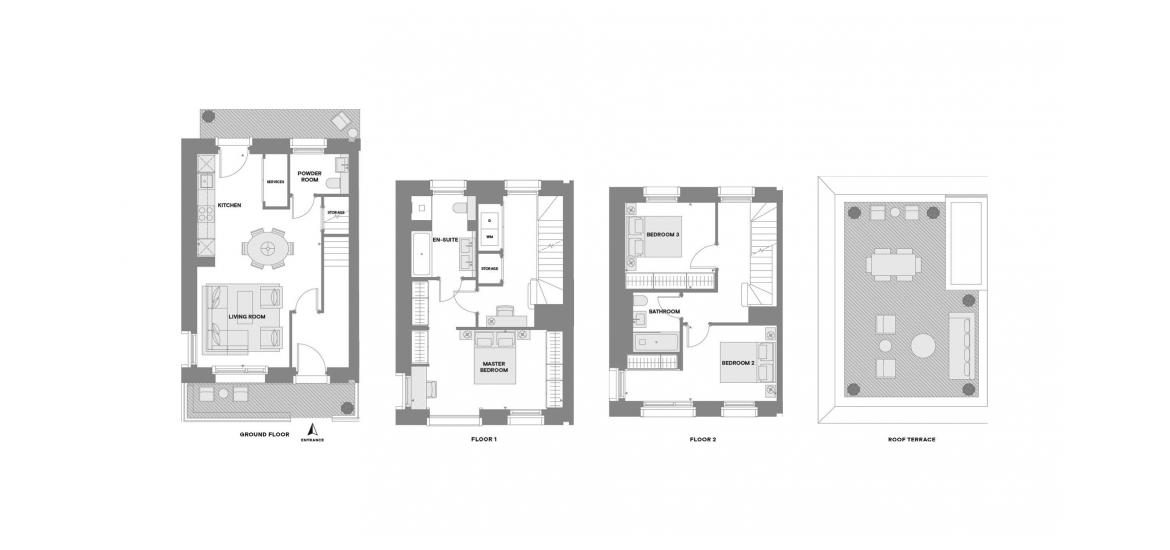 CHISWICK GREEN 1272 SQ.FT 3BDR TH