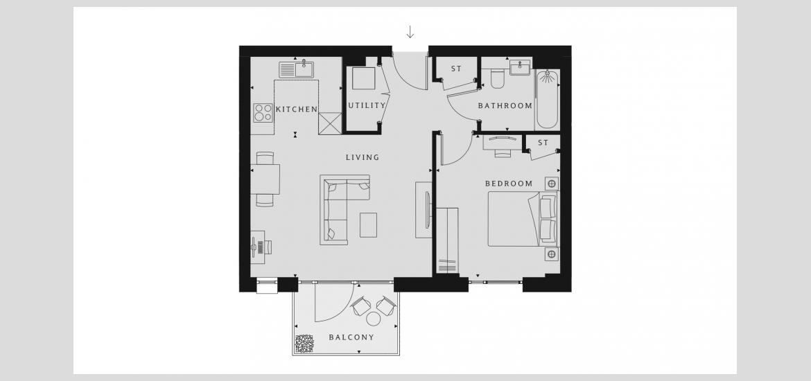 HENDON WATERSIDE 549 SQ.FT PLOT 311