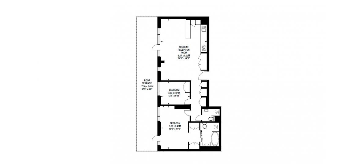 BATTERSEA POWER STATION 1198 SQ.FT 2BDRM SW11