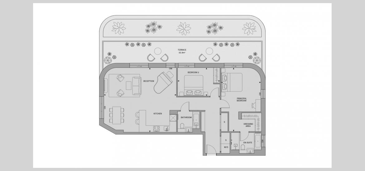 CHELSEA RIVERVIEW 1141 SQ.FT 2BDRM