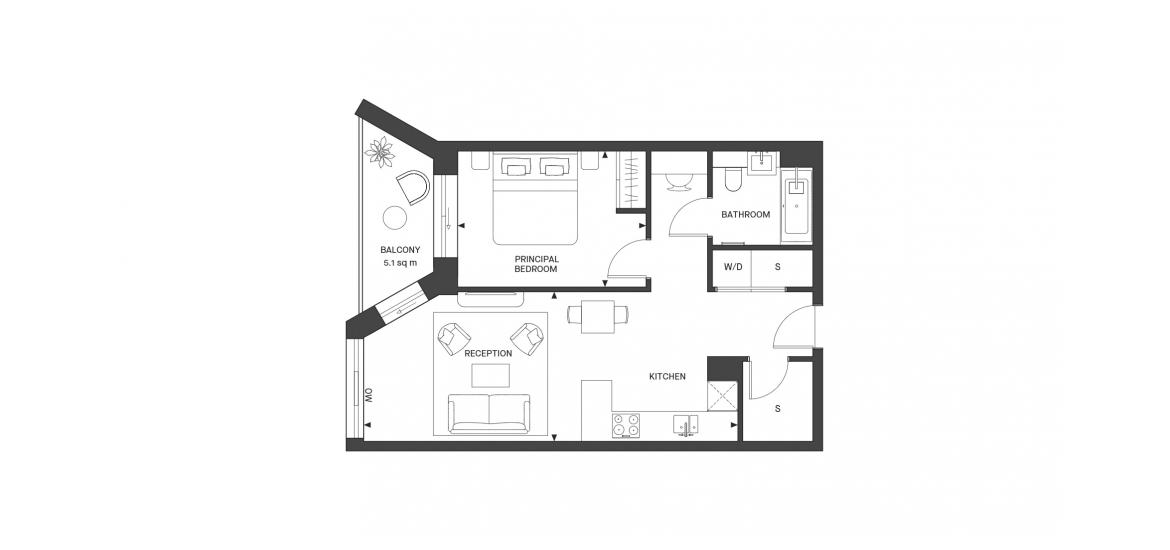 CHELSEA RIVERVIEW 570 SQ.FT 1BDRM