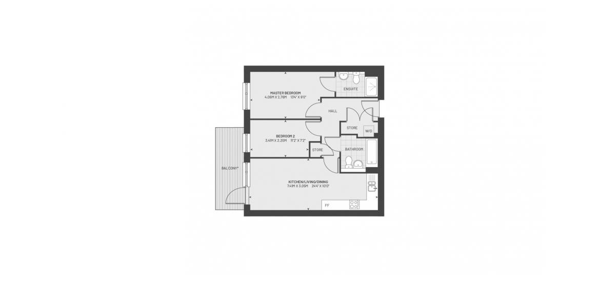 KINGSTON EAST 657 SQ.FT 2 BDRM 0234