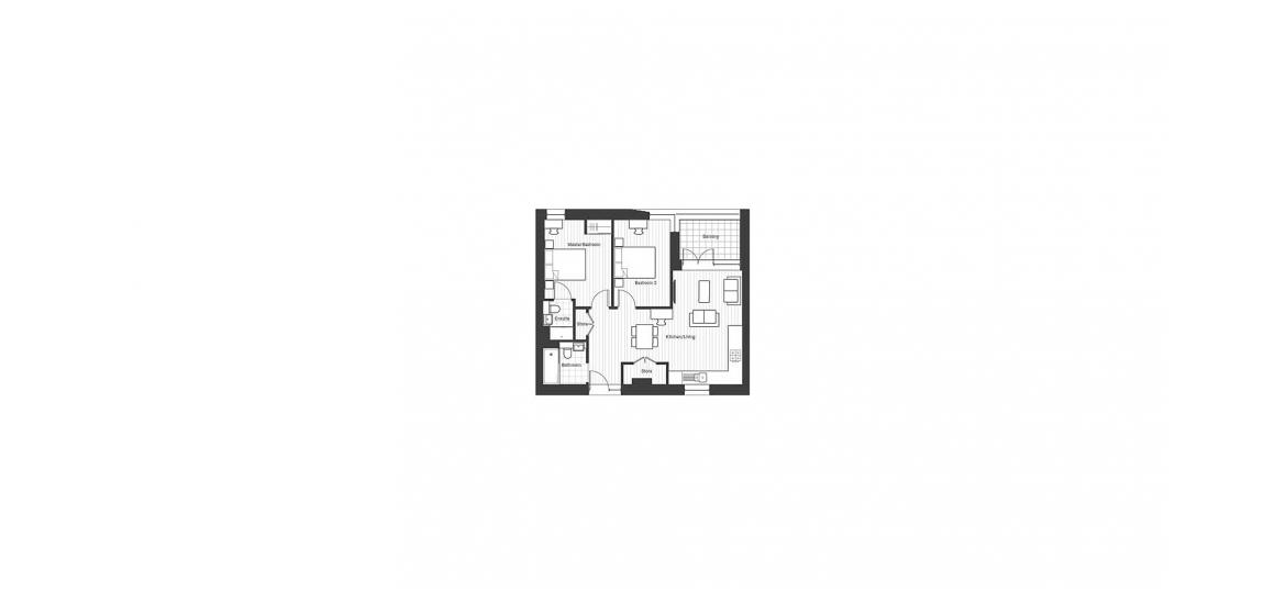 PARK NORTH 743 SQ.FT 2 BDRM