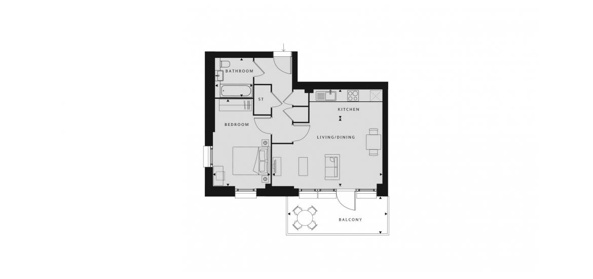 UPTON GARDENS 583 SQ.FT 1 BDRM PLOT19