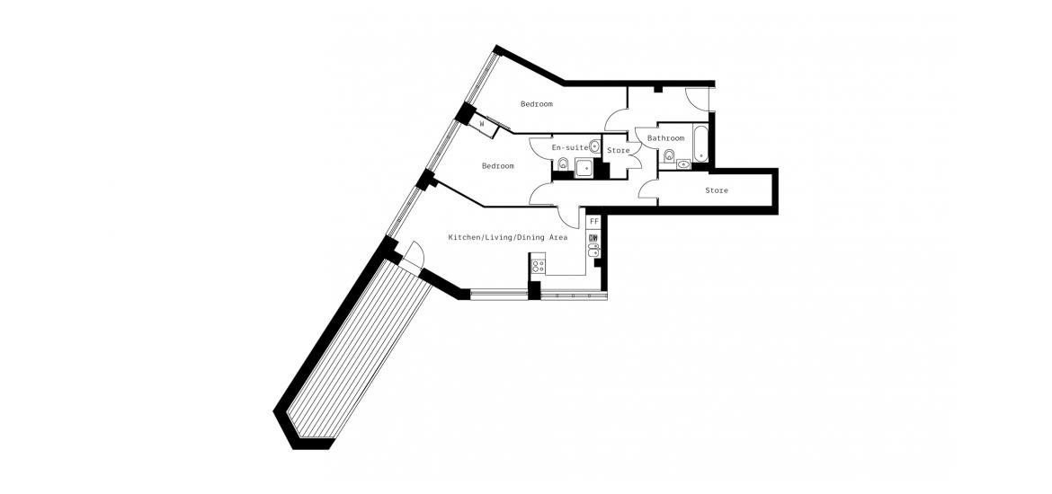 CORNER PLACE 1012 SQ.FT 2BDRM PLOT 601