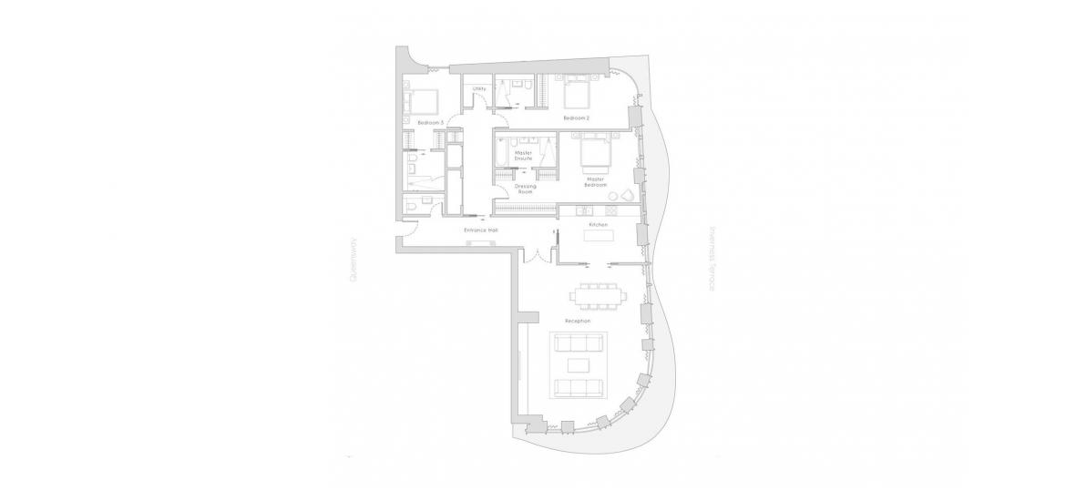 PARK MODERN 2386 SQ.FT 3 BDRM APT. 12