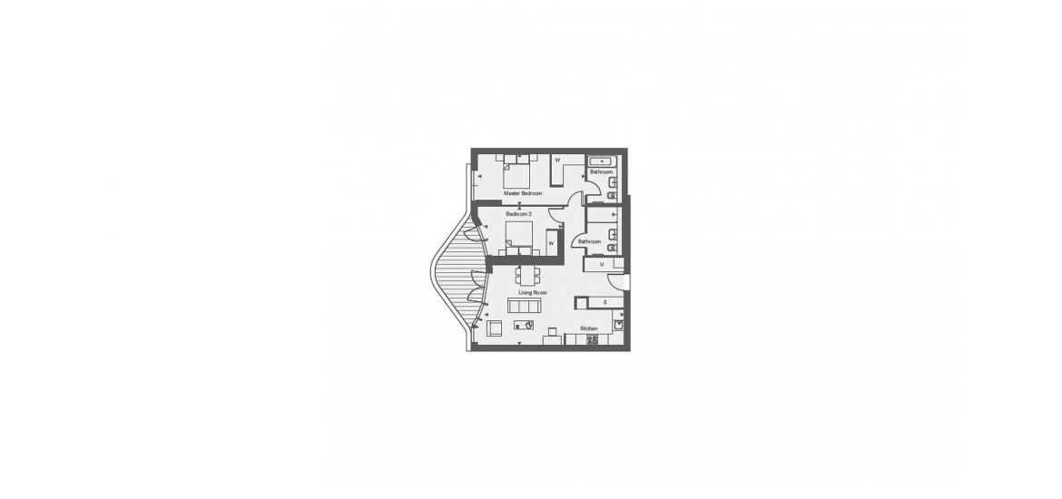 TRIPTYCH BANKSIDE 920 SQ.FT 2BDRM APT 106