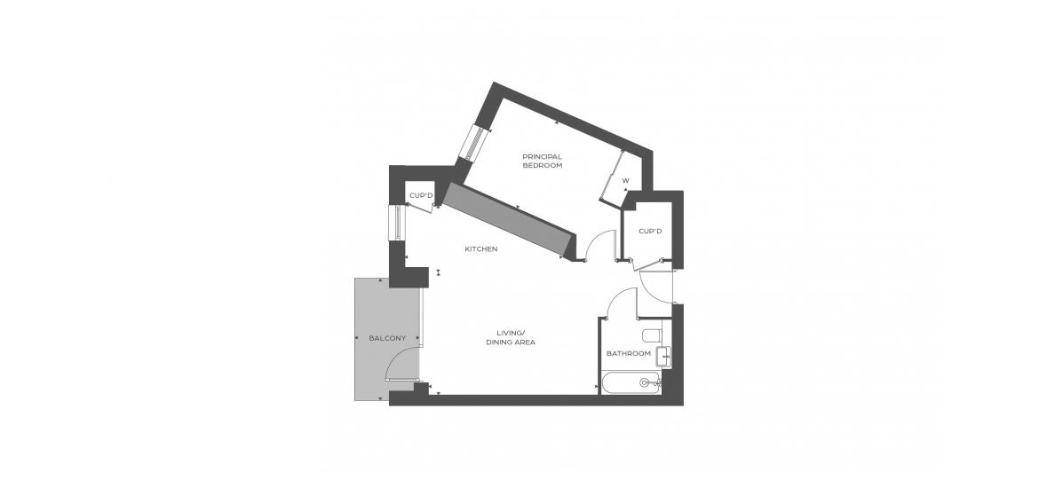 EDGE 542 SQ.FT 1 BDRM BLOCK B