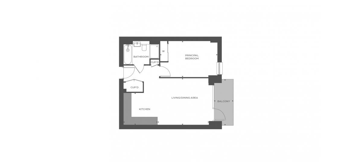 EDGE 555 SQ.FT 1 BDRM BLOCK B