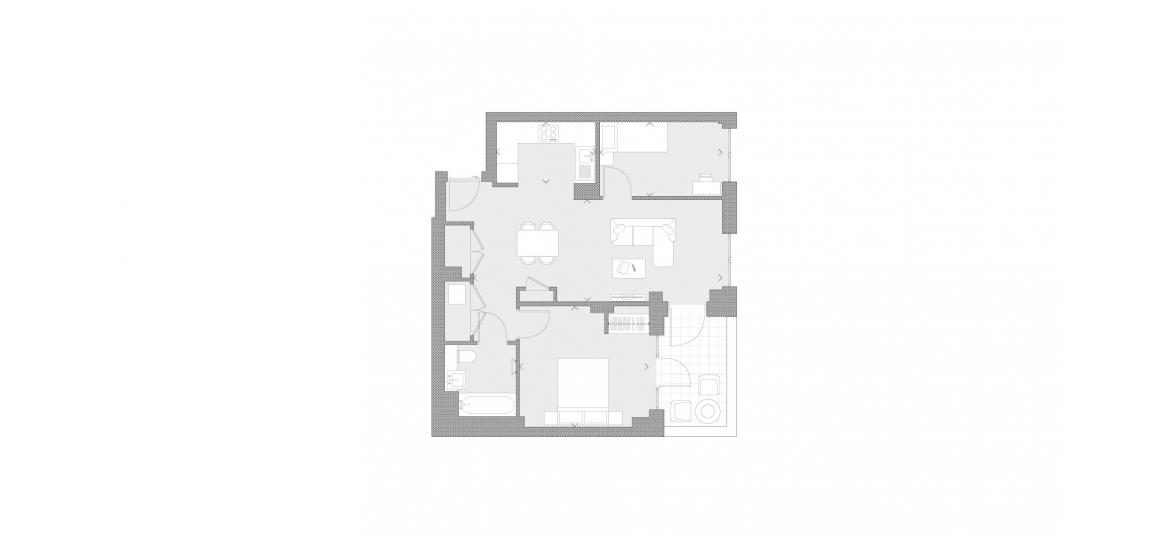 MERIDIAN ONE 686 SQ.FT 2BDRM