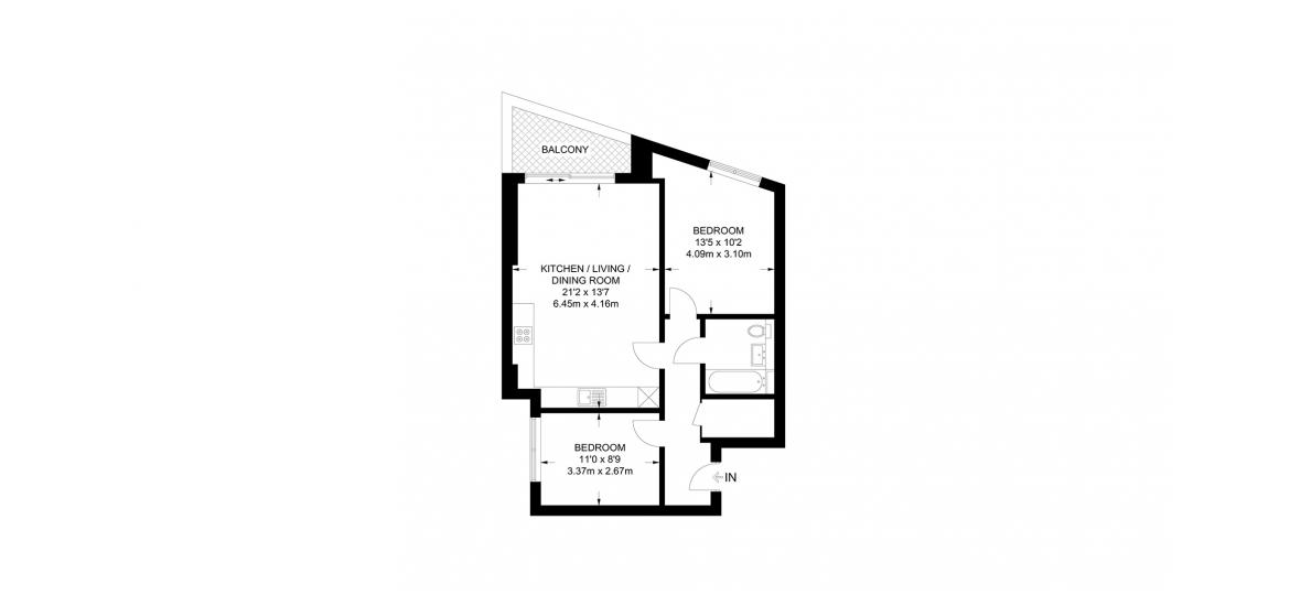 VISION POINT 675 SQ.FT 2BDRM