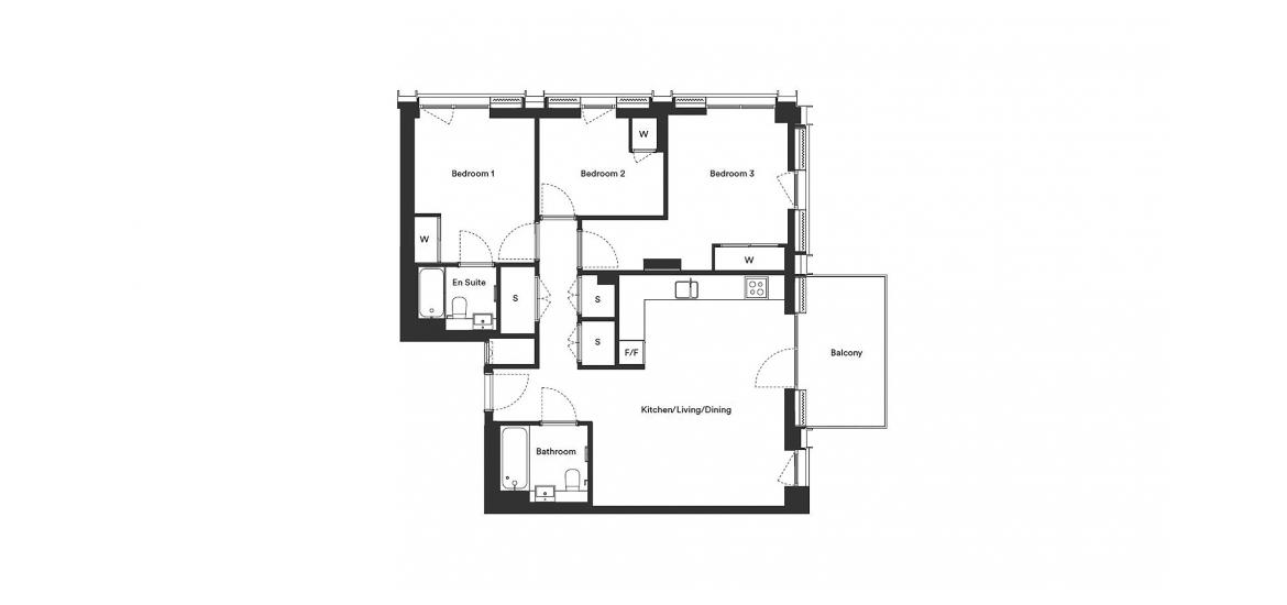 ADDISCOMBE OAKS 935 SQ.FT 3BDRM