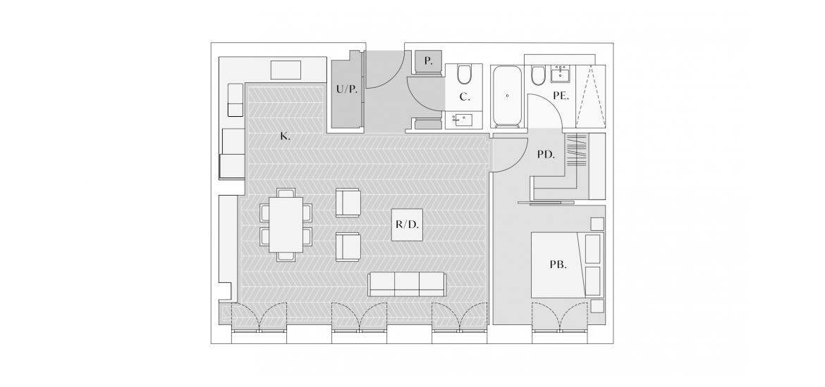 ONE CARRINGTON 840 SQ.FT 1BDRM