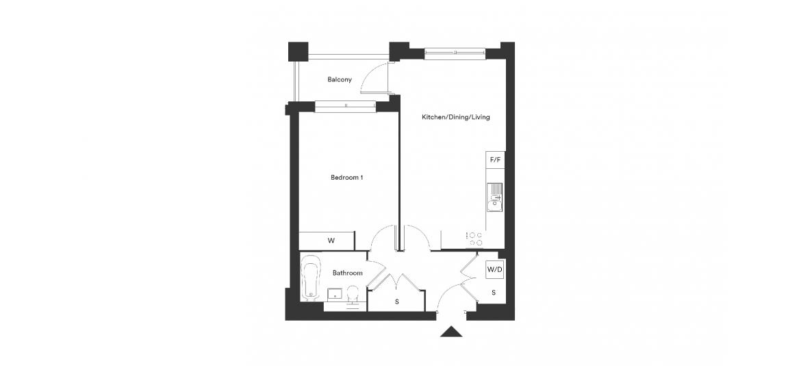 THE QUARRY 551 SQ.FT 1 BDRM