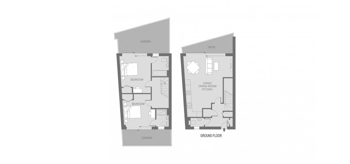 CARPENTER MEWS 1001 SQ.FT 2 BDRM