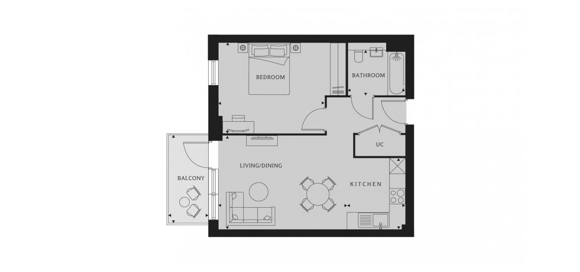 EASTMAN VILLAGE ROBERTSON 553 SQ.FT 1 BDRM