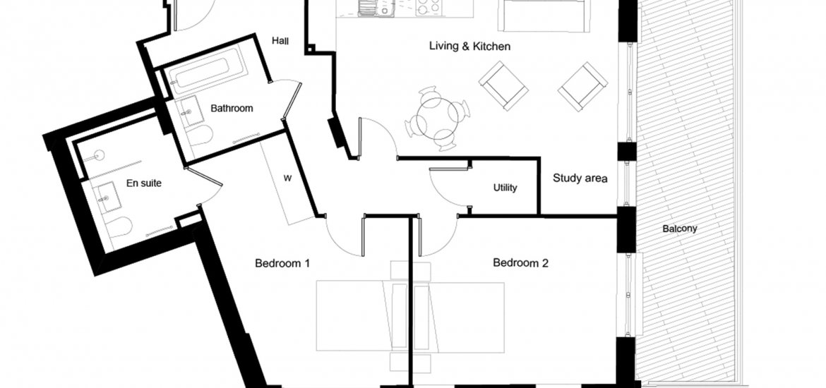 Apartment in Palmers Green, London, UK, 2 bedrooms, 913 sq.ft No. 941 - 2