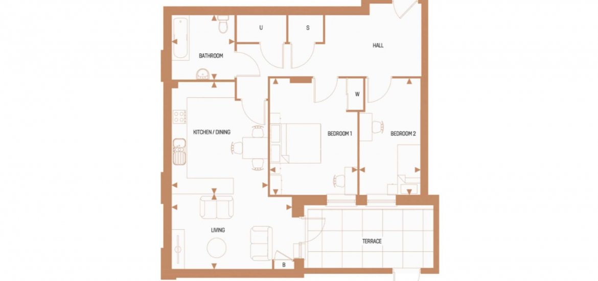 Apartment in Walthamstow, London, UK, 2 bedrooms, 867 sq.ft No. 736 - 2