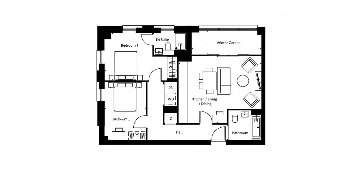 LONDON SQUARE CROYDON 827 SQ.FT PLOT 503