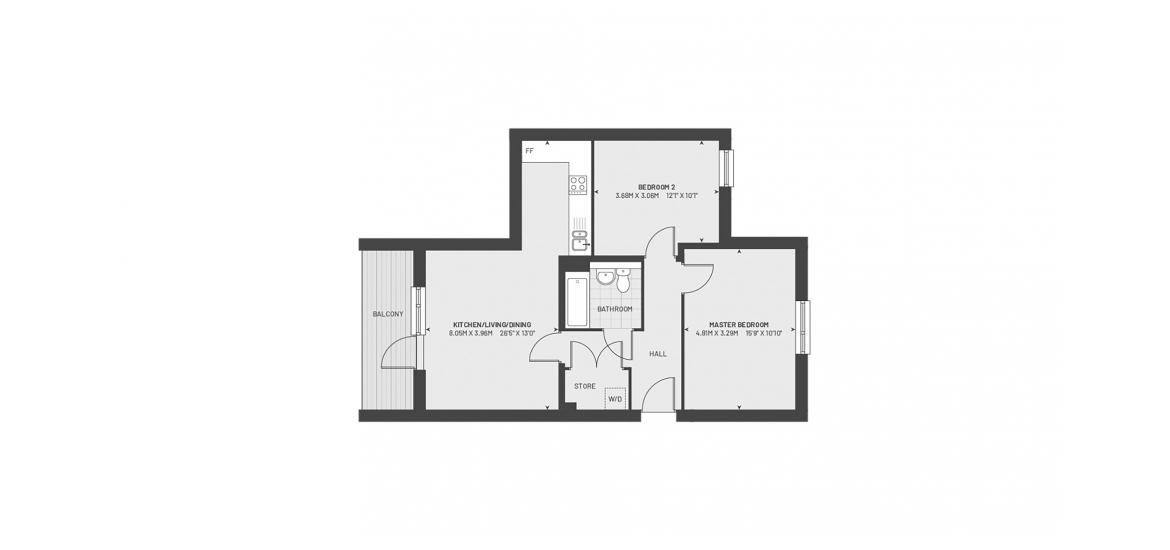 KINGSTON EAST 765 SQ.FT 2 BDRM 0238