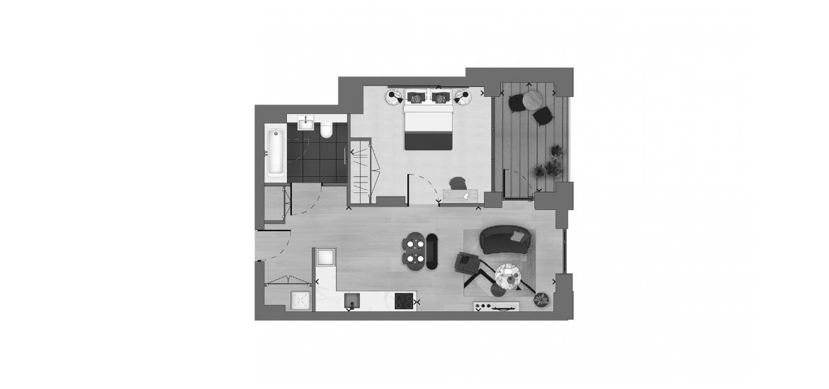 THE VERDEAN 667 SQ.FT 1BDRM