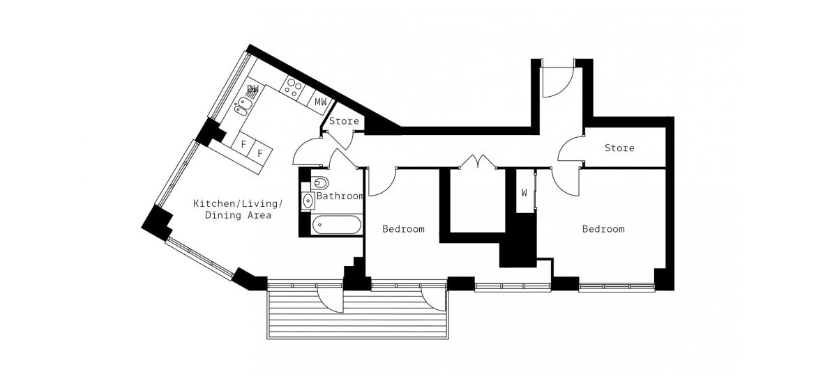 CORNER PLACE 818 SQ.FT 2BDRM PLOT 701