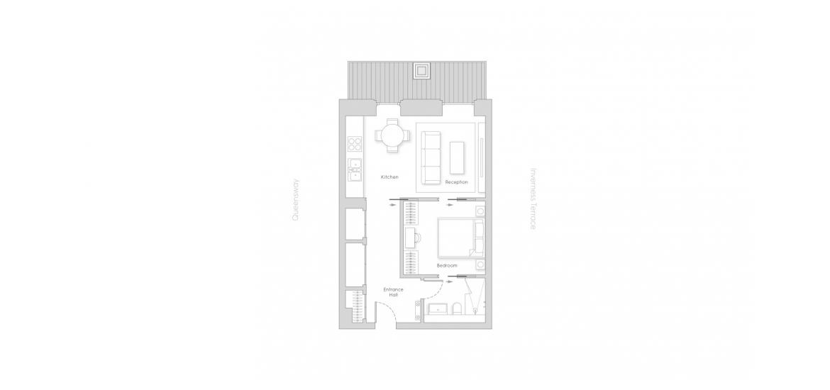 PARK MODERN 619 SQ.FT 1 BDRM APT. 15