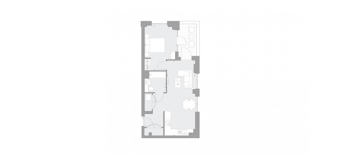 MERIDIAN ONE 543 SQ.FT 1BDRM