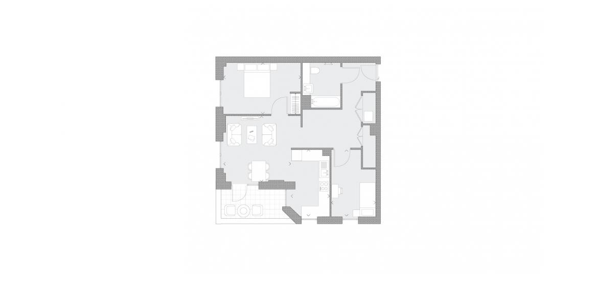 MERIDIAN ONE 760 SQ.FT 2BDRM