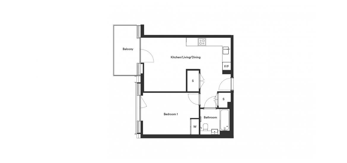 ADDISCOMBE OAKS 551 SQ.FT 1BDRM