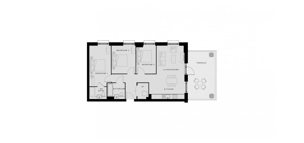 EASTMAN VILLAGE ROBERTSON 899 SQ.FT 3 BDRM